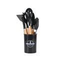 Wooden Handle Silicone Kitchenware 12-Piece Set